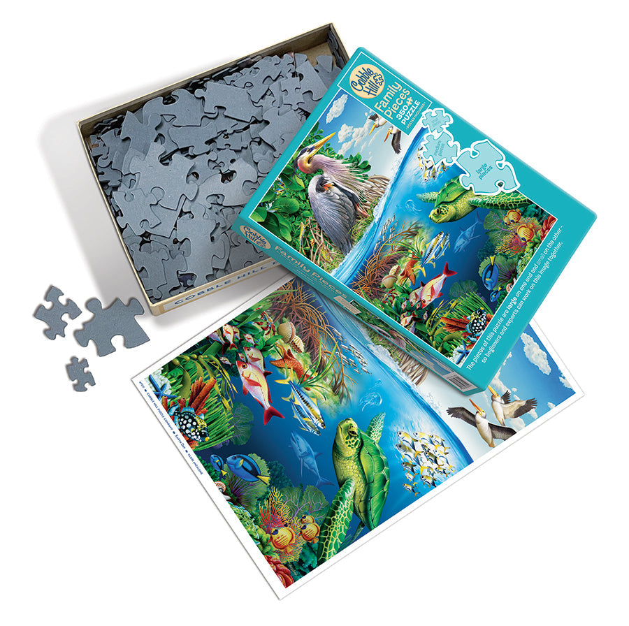 cobble-hill-family-pieces-350-earth-day-puzzle-350-teile-familie image 3