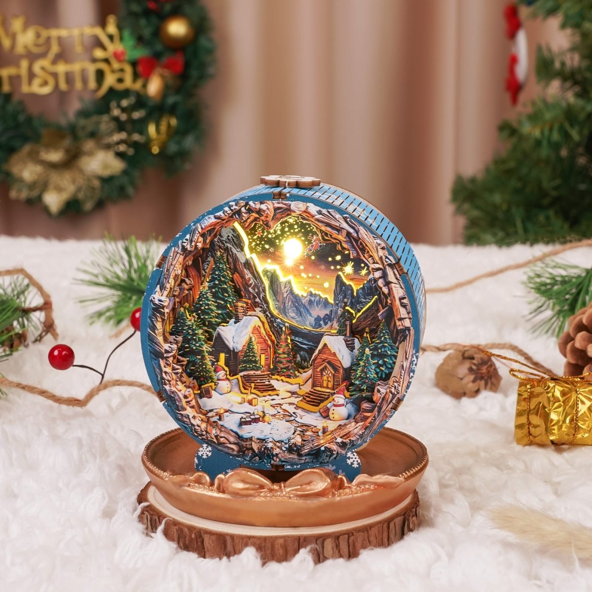 kaayee-night-light-christmas-village-holz-nachtlicht-3d-puzzle-led image 2