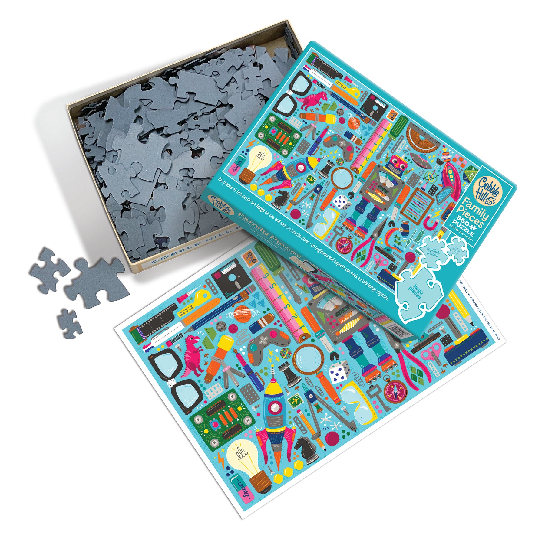 cobble-hill-family-pieces-350-nerdy-junk-drawer-puzzle-nerd-fundst-cke image 3