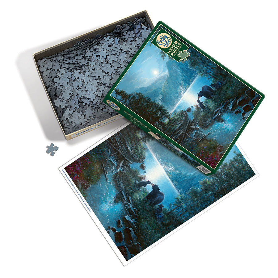 cobble-hill-1000-piece-bear-night-puzzle-1000-teile-b-ren image 3