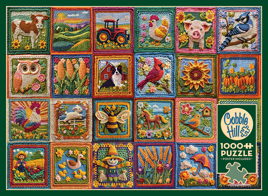 cobble-hill-1000-piece-country-life-crochet-puzzle-bauernhof image 4