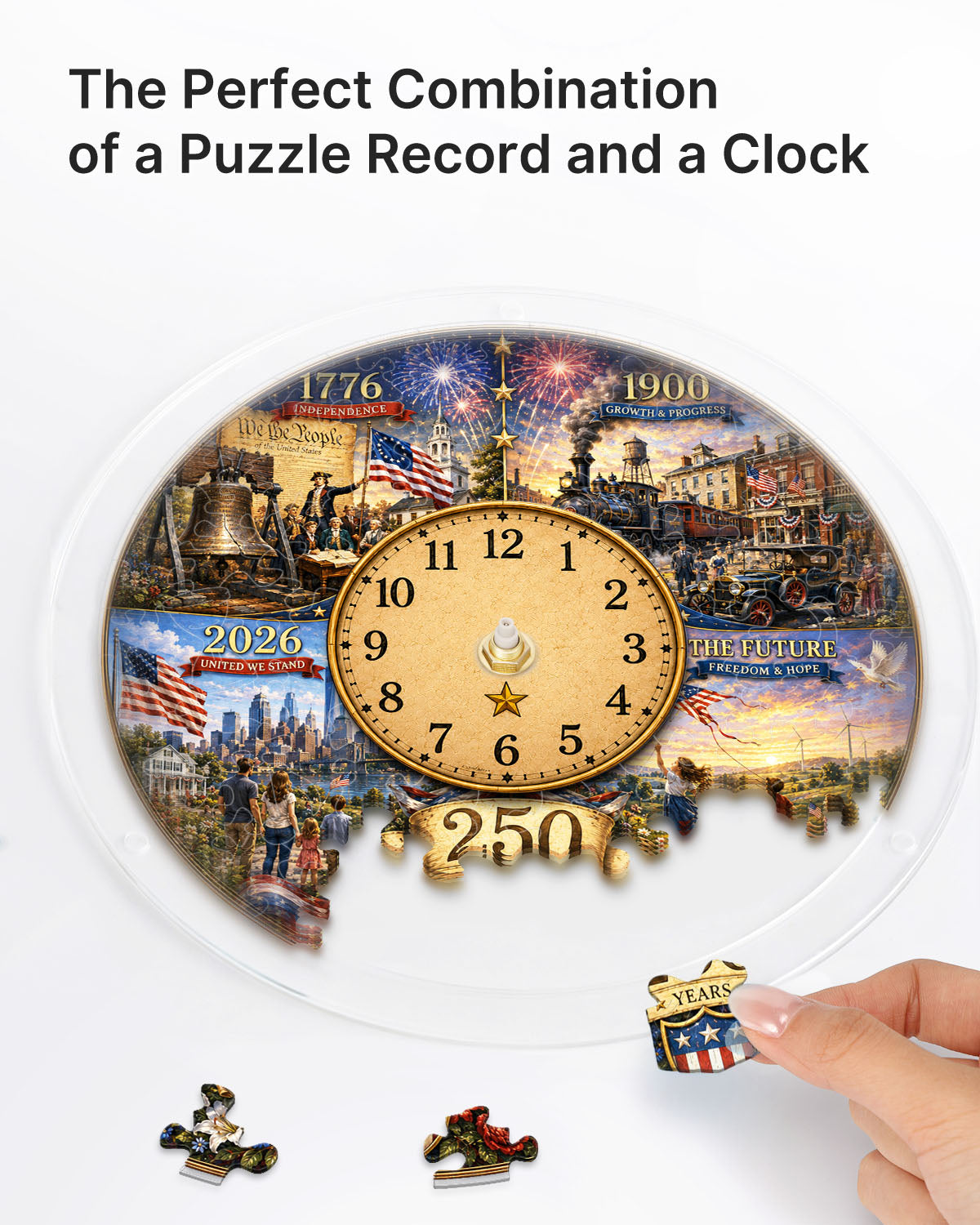 kaayee-clock-kit-evolution-of-history-puzzle-uhr-acryl-regular image 2