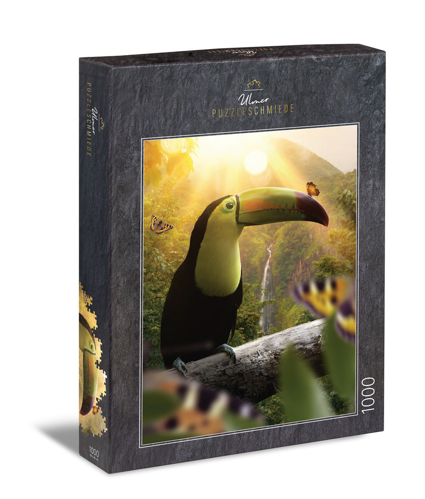 ulmer-puzzleschmiede-tukan-puzzle-1000-teile-dschungel image 1