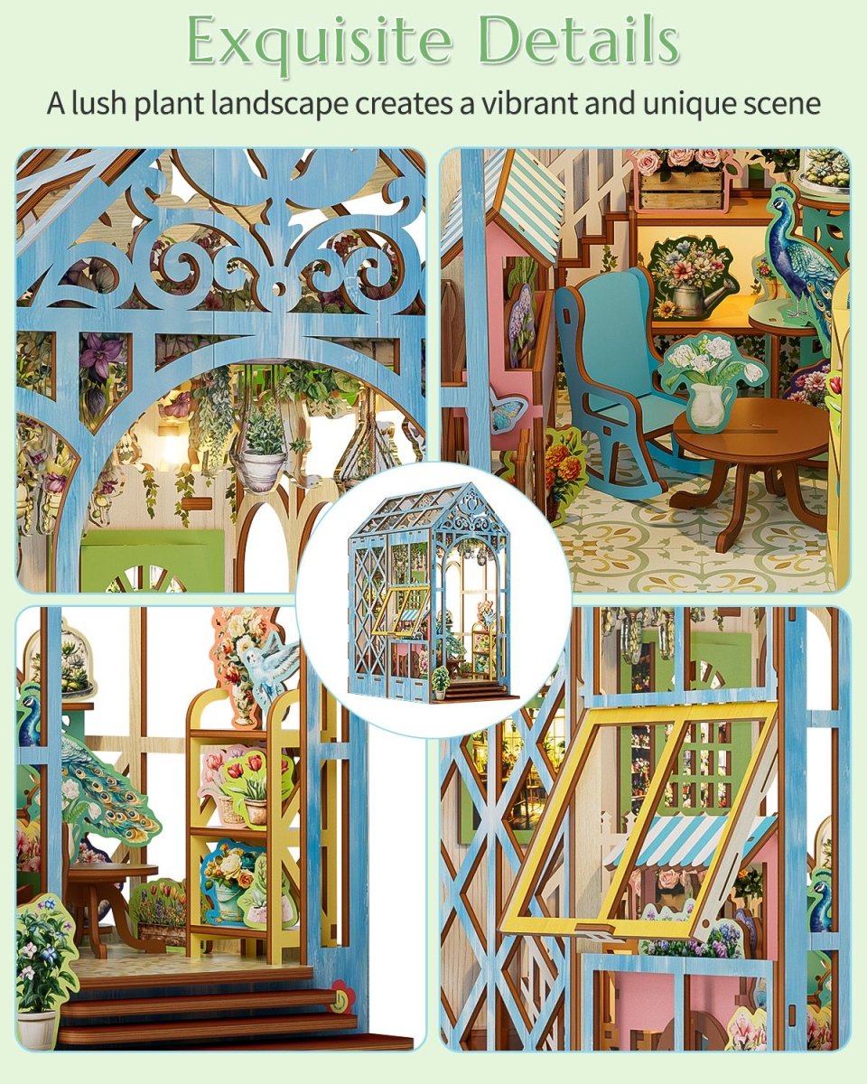 kaayee-book-nook-kit-bloom-house-miniaturhaus-gew-chshaus-led image 5