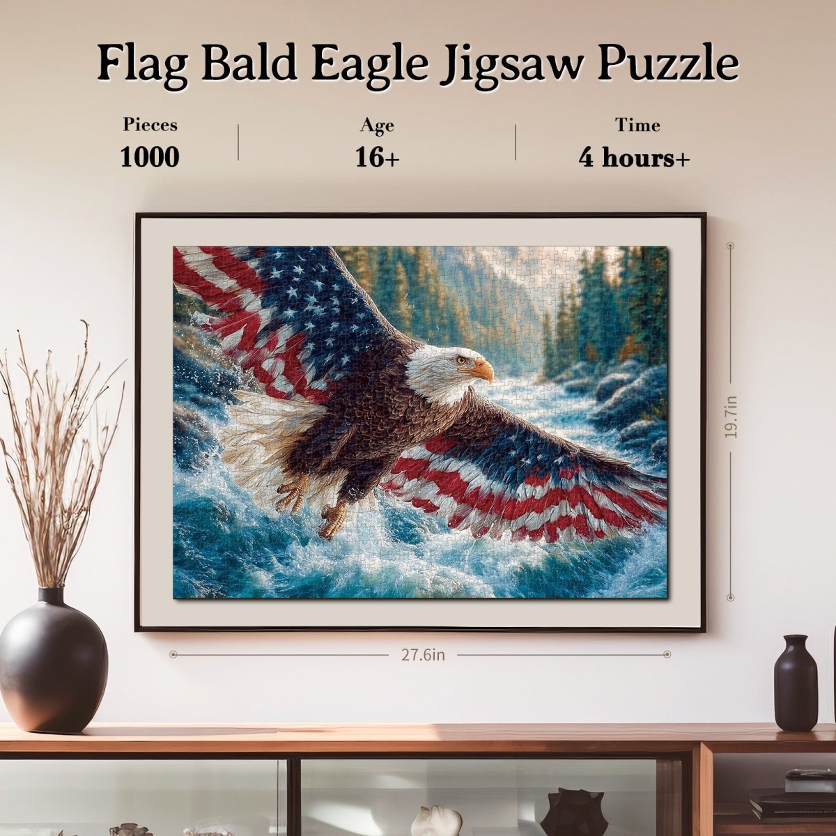 kaayee-flag-bald-eagle-1-puzzle-1000-teile-standard image 4