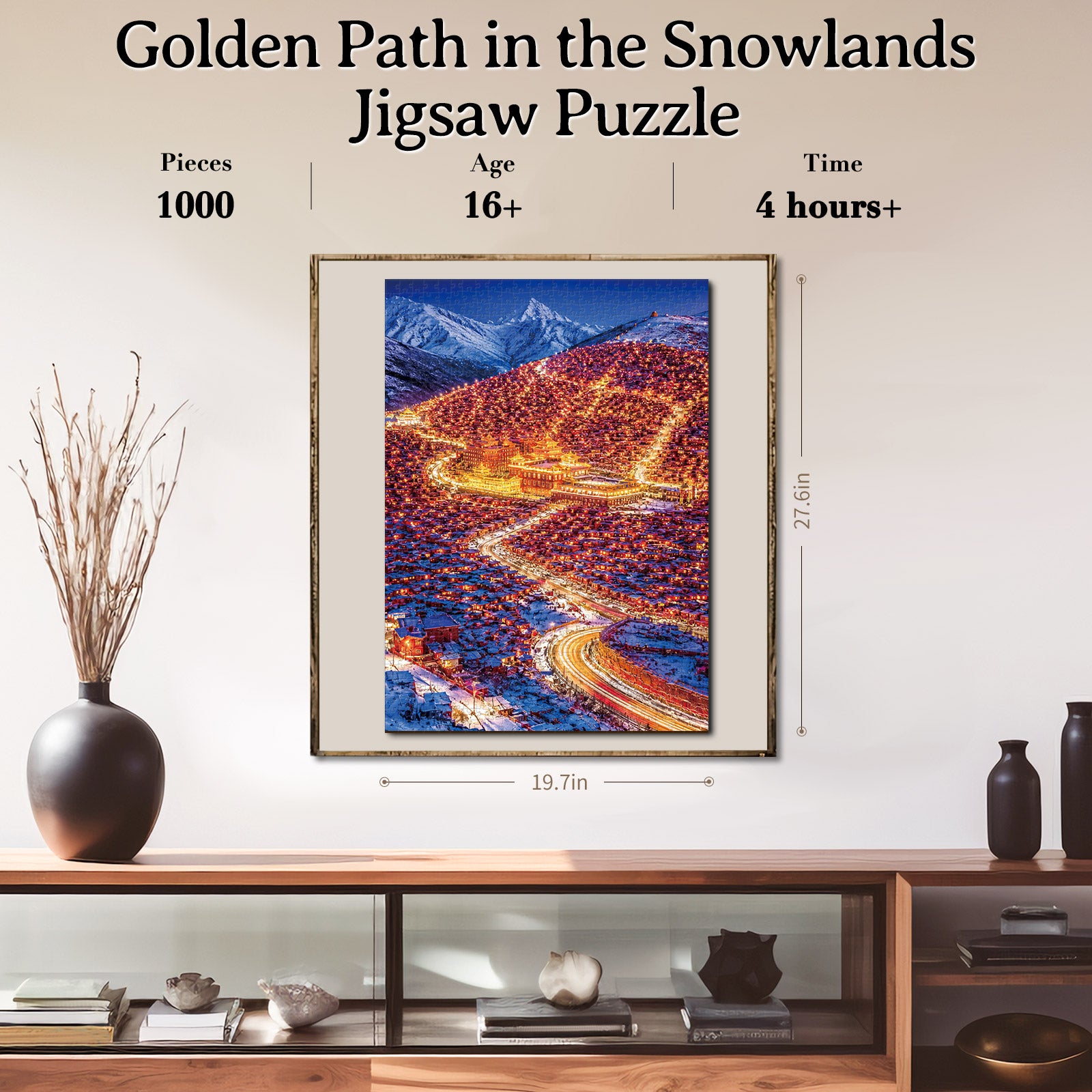 kaayee-golden-path-puzzle-1000-teile-eco-white-board-winter image 6