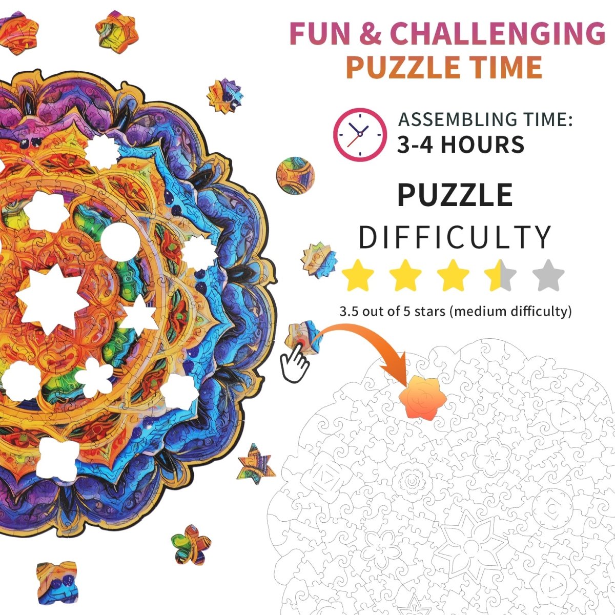 kaayee-wooden-puzzle-mandala-holzpuzzle-m-fan-favorite image 4