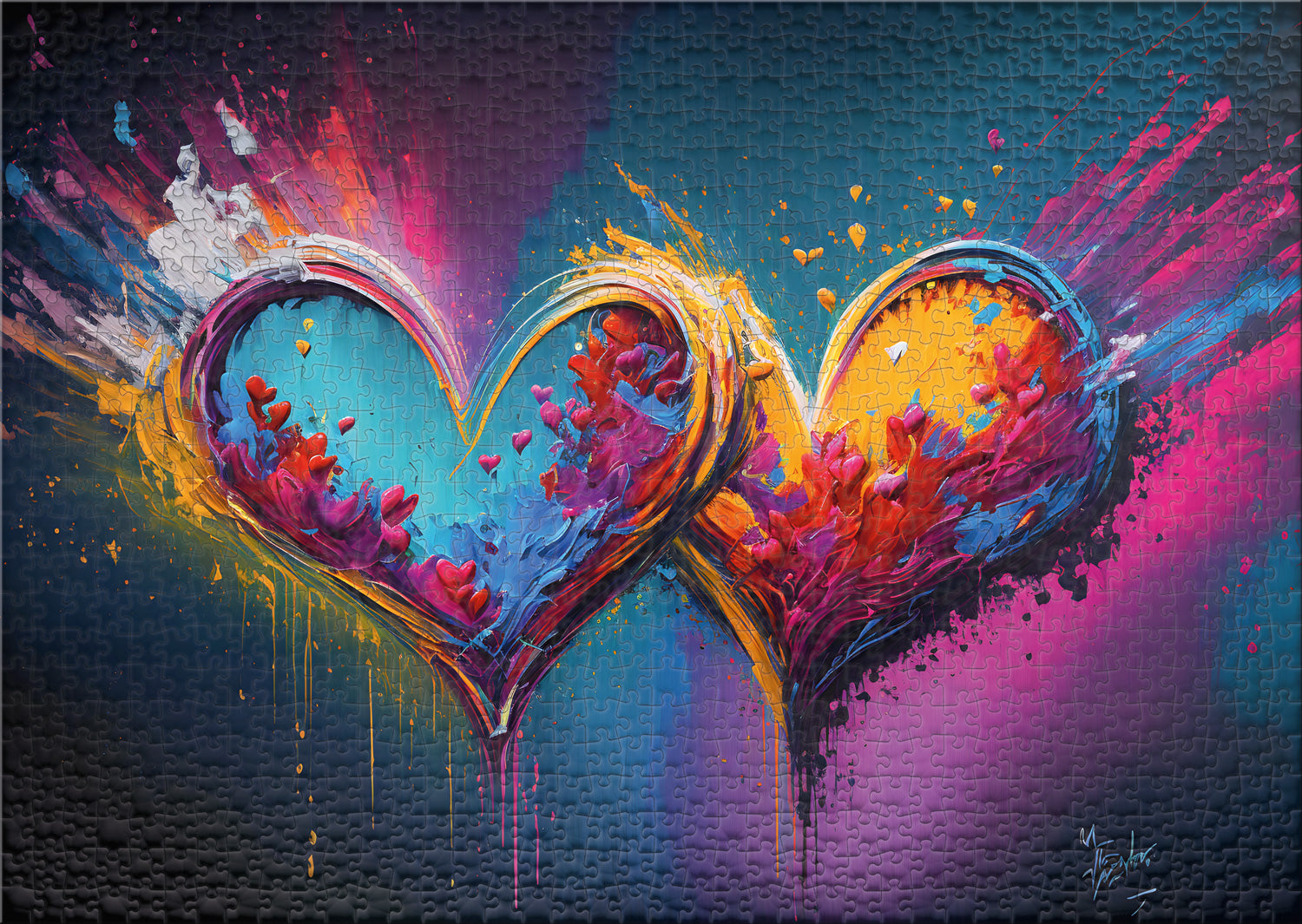 ulmer-puzzleschmiede-herz-puzzle-1000-teile-forever-puzzle-liebe image 2