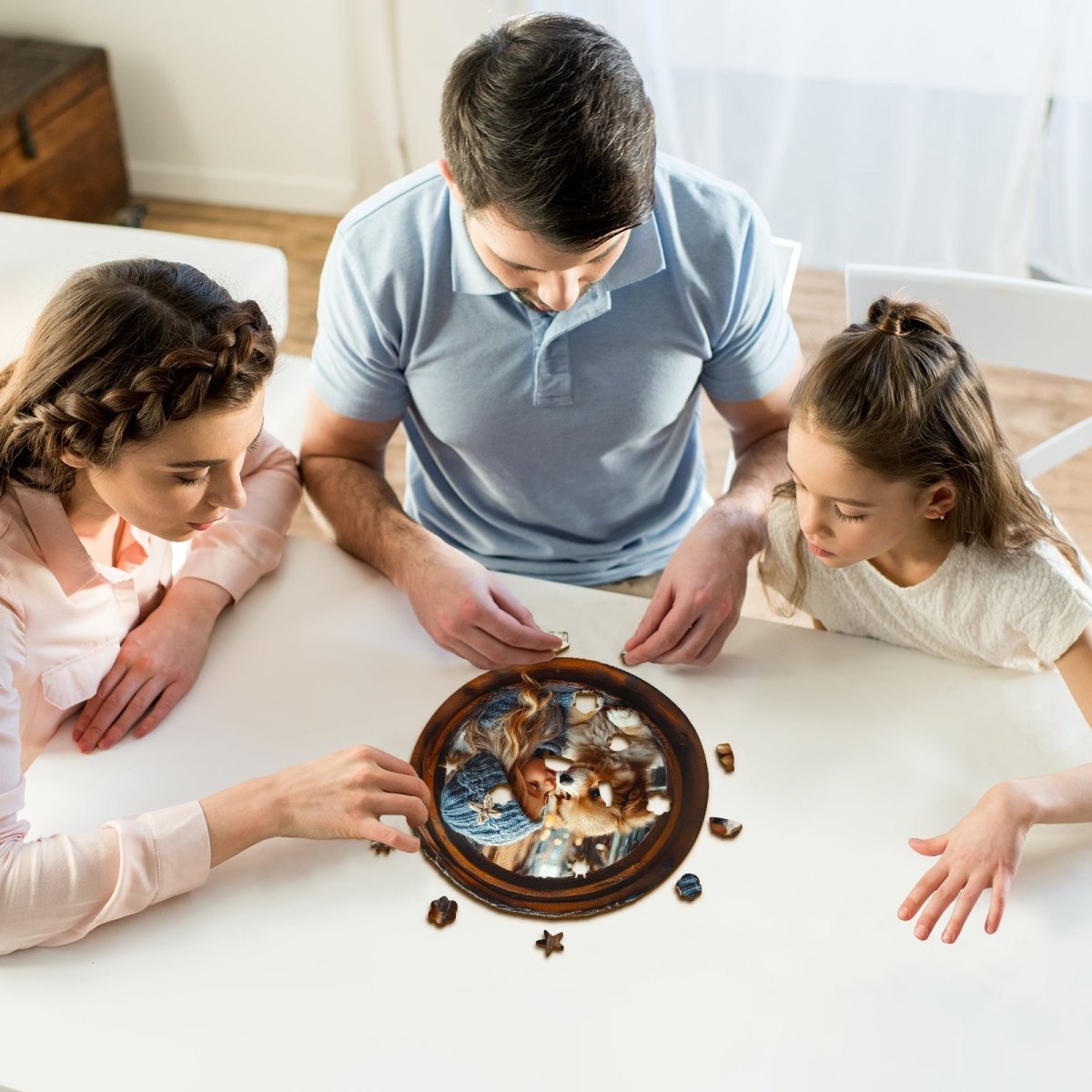 kaayee-hund-und-kind-holzpuzzle-medium-familie image 7