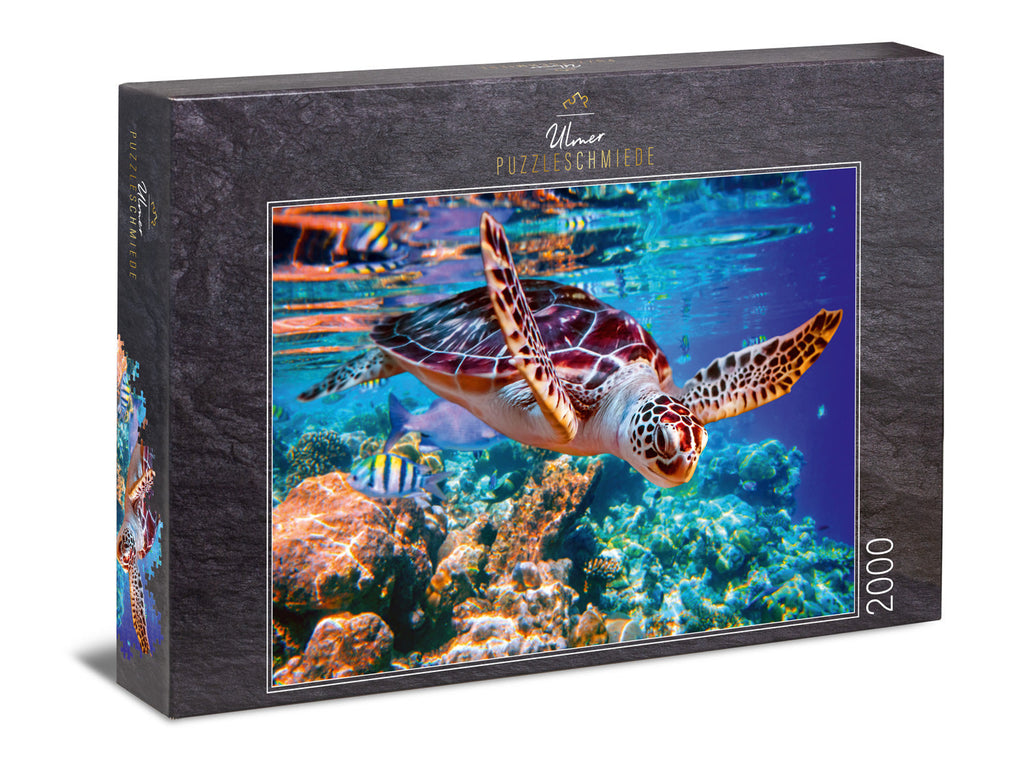 ulmer-puzzleschmiede-meeresschildkr-te-2000-teile-puzzle-xxl image 1