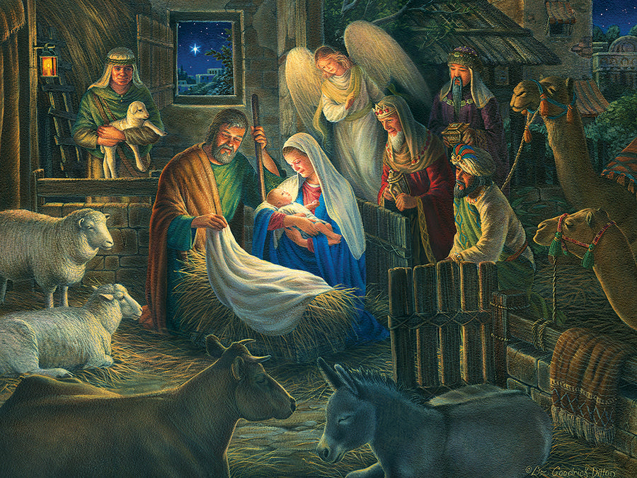cobble-hill-500-piece-away-in-a-manger-puzzle-500-teile-krippe image 2