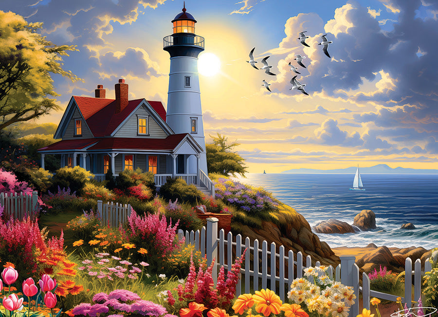 cobble-hill-to-the-lighthouse-500-teile-puzzle-meer image 2