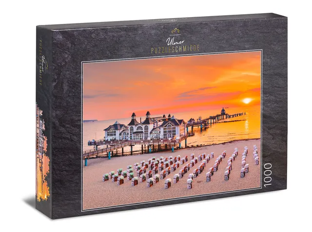 ulmer-puzzleschmiede-evening-sun-on-r-gen-puzzle-1000-teile-ostsee image 1