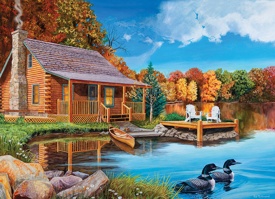 cobble-hill-500-piece-loon-lake-puzzle-500-teile-see image 2