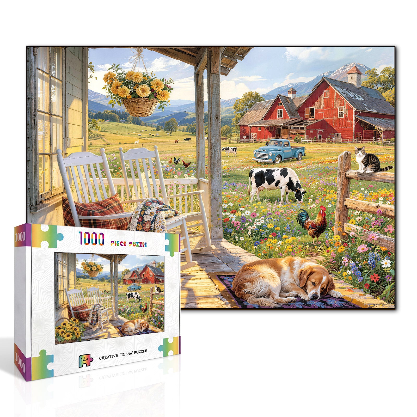 kaayee-blooming-country-melody-1000-teile-puzzle-eco-white-board image 2
