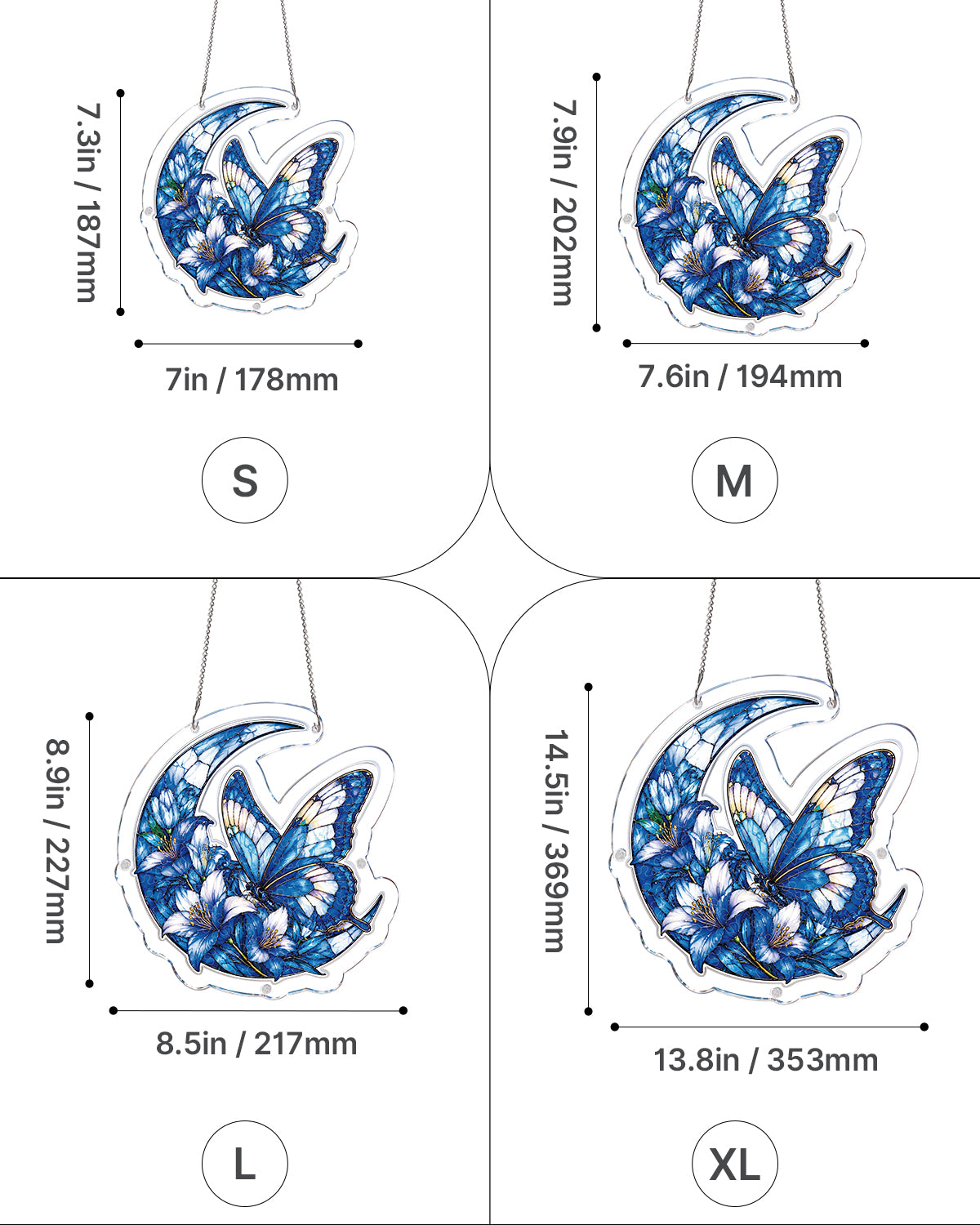 kaayee-suncatcher-puzzle-moonlit-blue-butterflies-medium-20-8-cm image 5