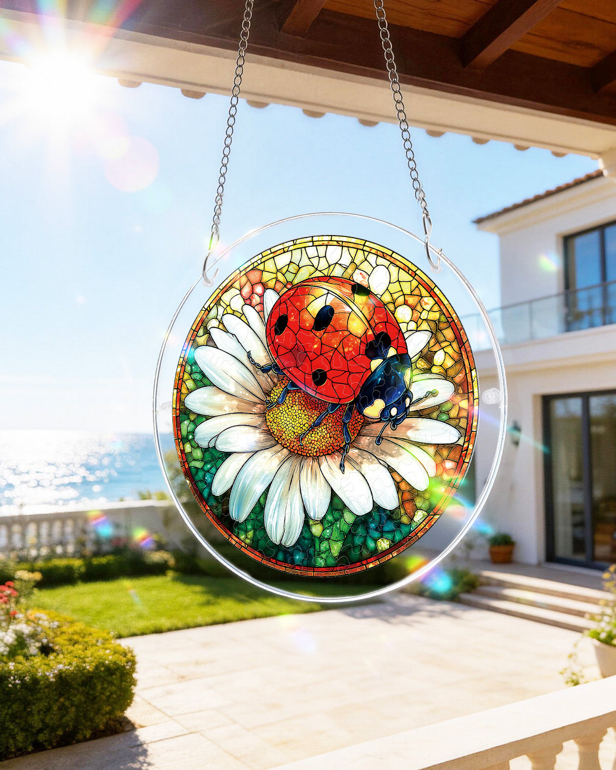 kaayee-ladybug-on-daisy-suncatcher-fensterbild-small-acryl image 8