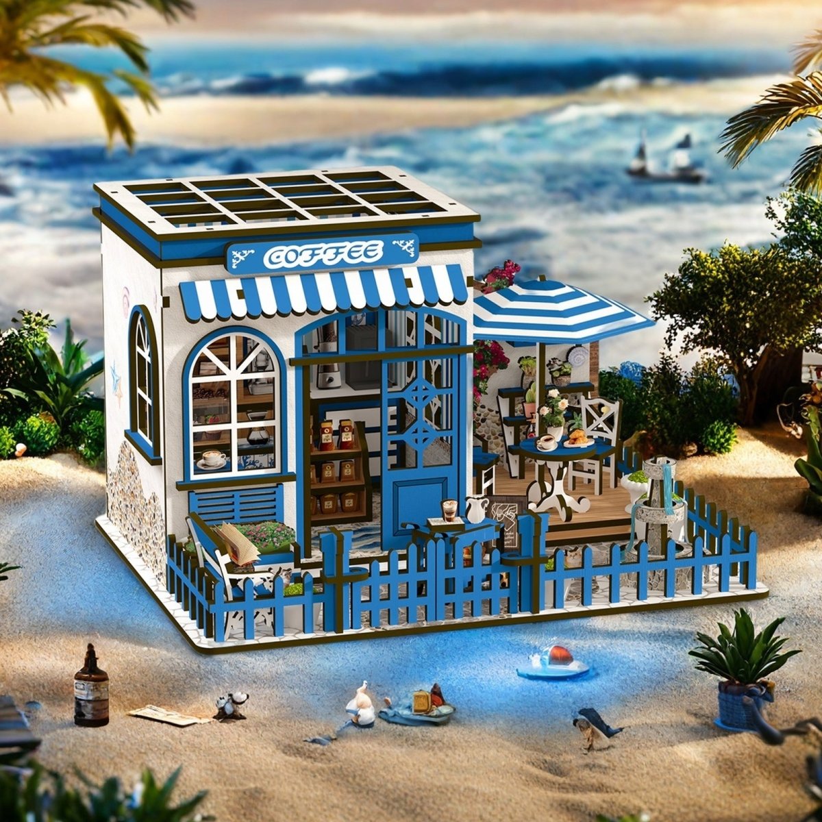 kaayee-miniature-house-santorini-sun-coffee-diy image 5