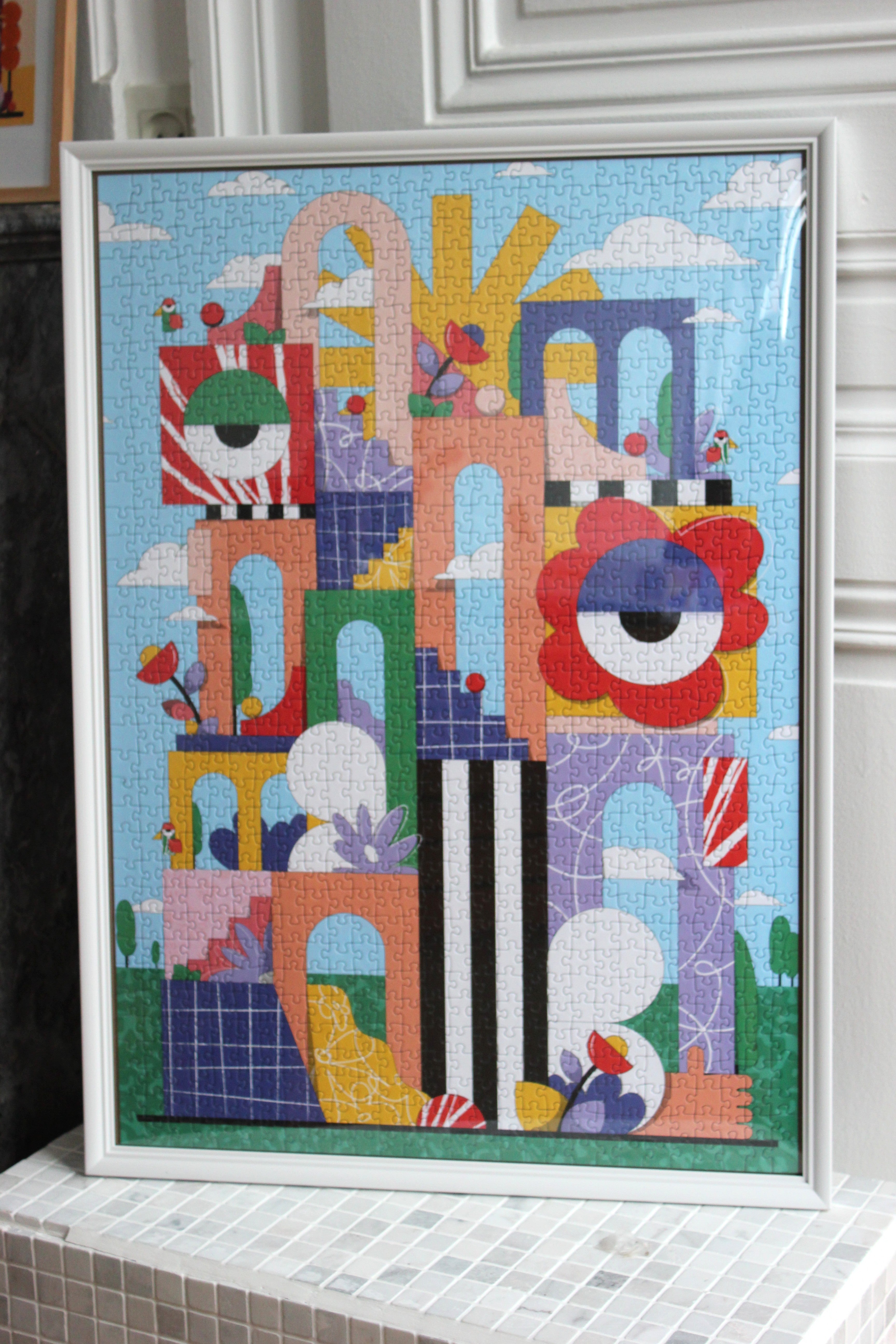 lundi-en-huit-puzzle-les-t-tes-dures-1000-teile-puzzle-geometrisch image 5