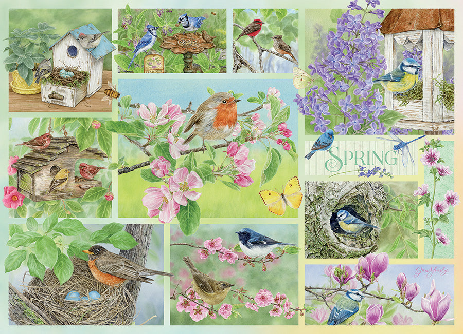 cobble-hill-garden-birds-in-spring-puzzle-500-teile-v-gel image 2