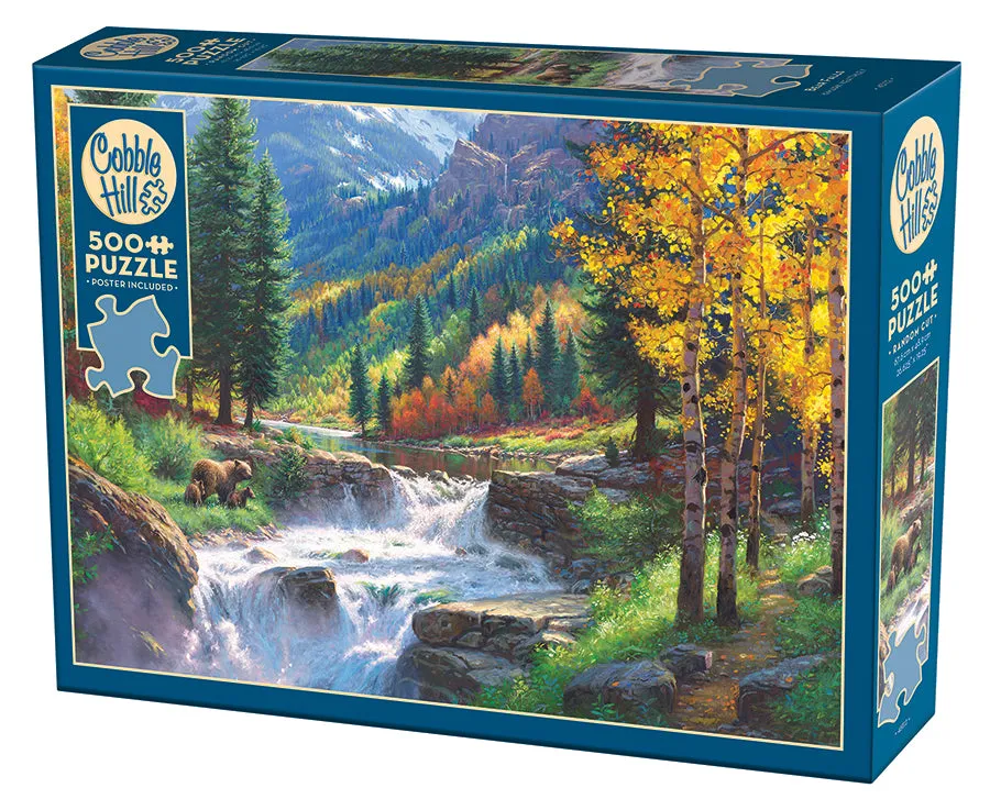 cobble-hill-500-piece-bear-falls-puzzle-500-teile-b-ren image 1