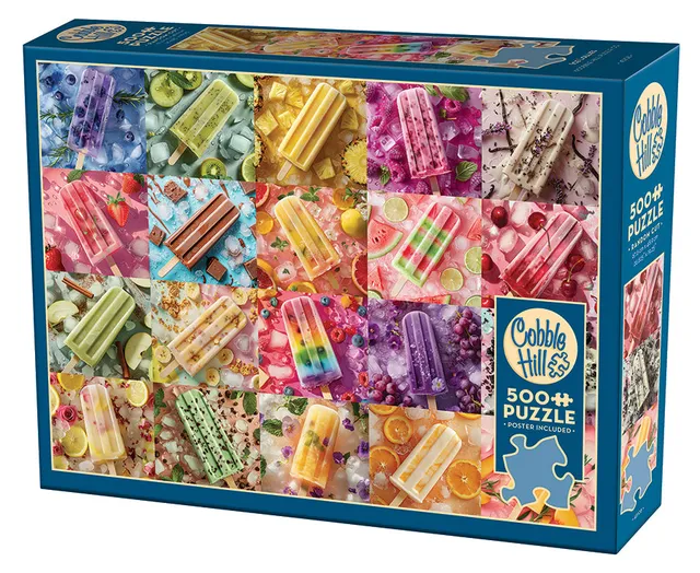 cobble-hill-500-teile-ice-lollies-puzzle-buntes-eis-collage image 1