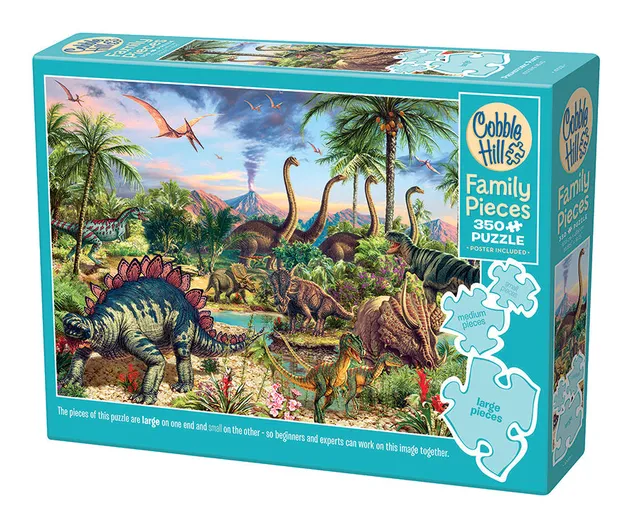 cobble-hill-family-pieces-350-prehistoric-party-puzzle-350-teile image 1
