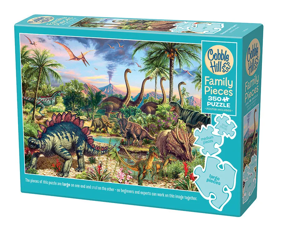 cobble-hill-family-pieces-350-prehistoric-party-puzzle-350-teile image 1