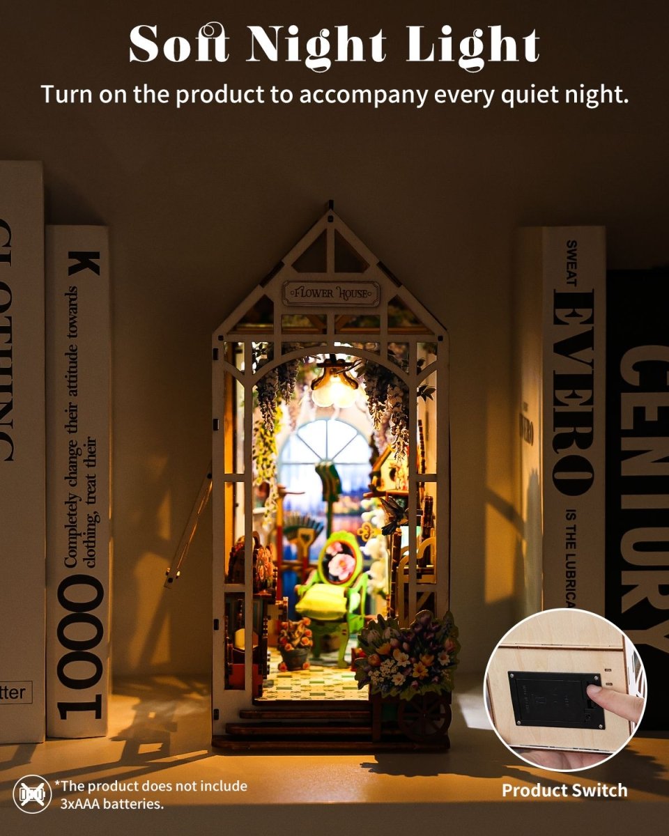 kaayee-book-nook-kit-flower-house-booknook-gew-chshaus-led image 2