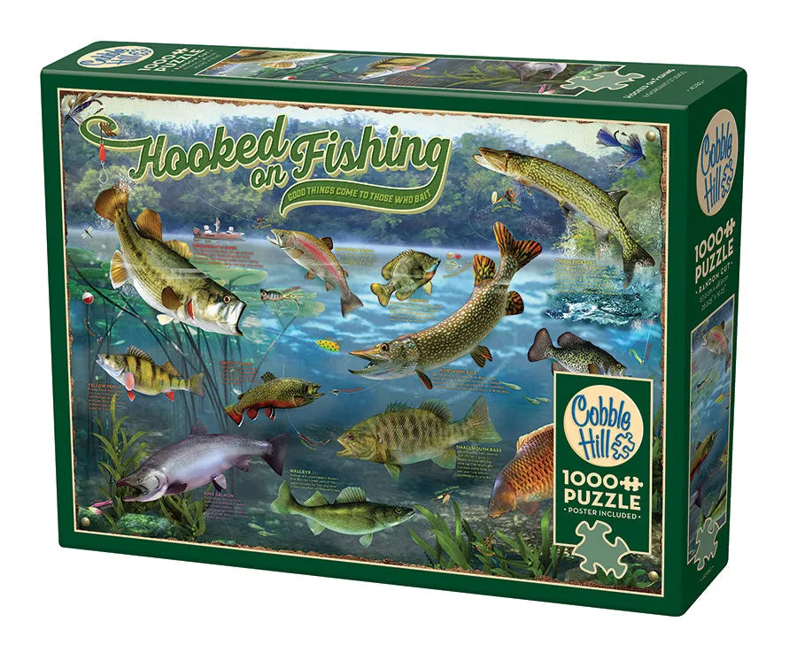 cobble-hill-hooked-on-fishing-1000-teile-puzzle-angeln image 1