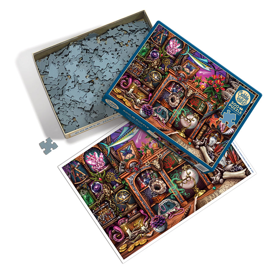 cobble-hill-500-piece-cabinet-of-curiosities-puzzle-500-teile-fantasy image 3