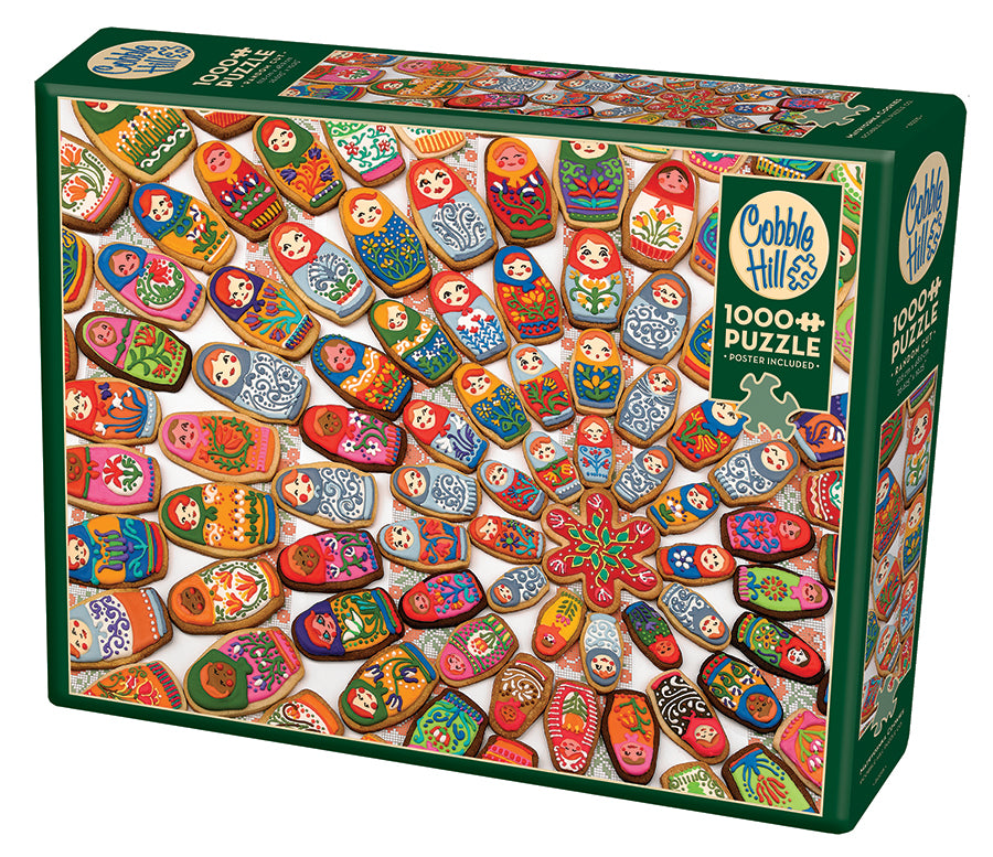 cobble-hill-1000-piece-matryoshka-cookies-puzzle-1000-teile-kekse image 1