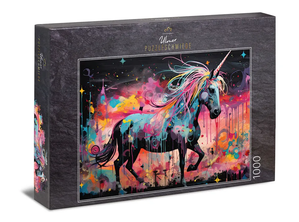 ulmer-puzzleschmiede-puzzle-1000-teile-unicorn-einhorn-puzzle image 1