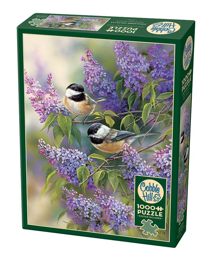 cobble-hill-chickadees-and-lilacs-puzzle-1000-teile-v-gel image 1