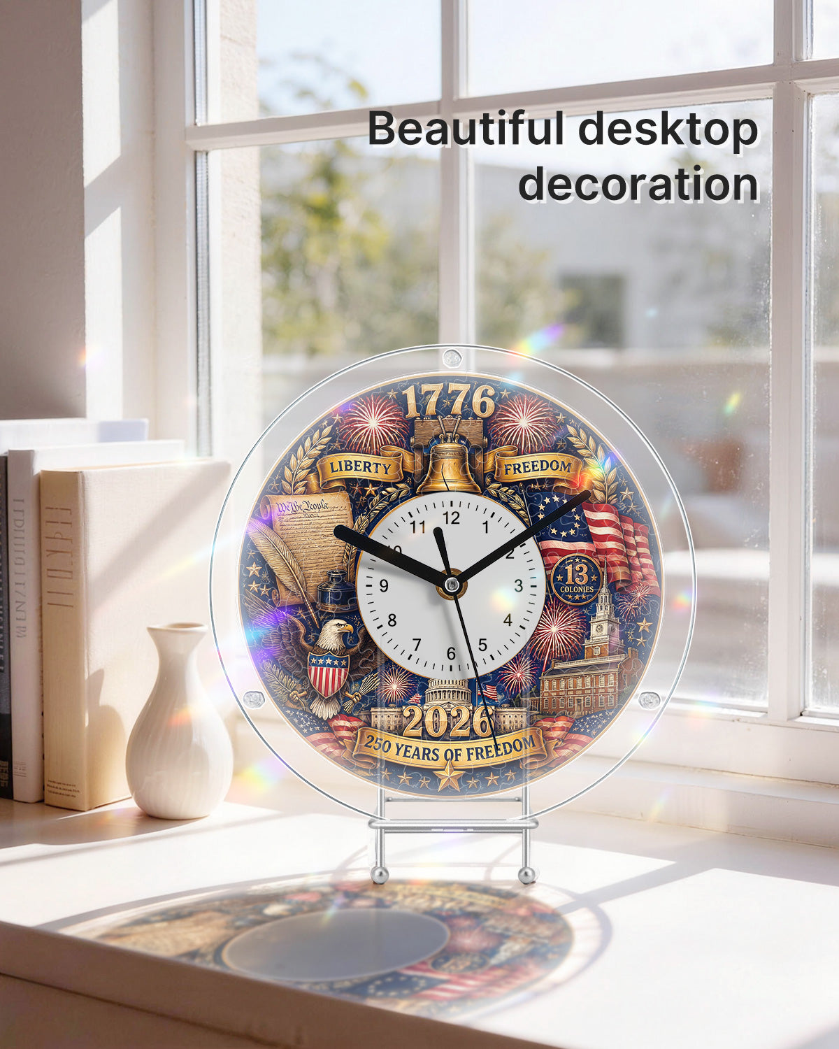 kaayee-250-years-of-freedom-acryl-puzzle-uhr-regular-size image 5