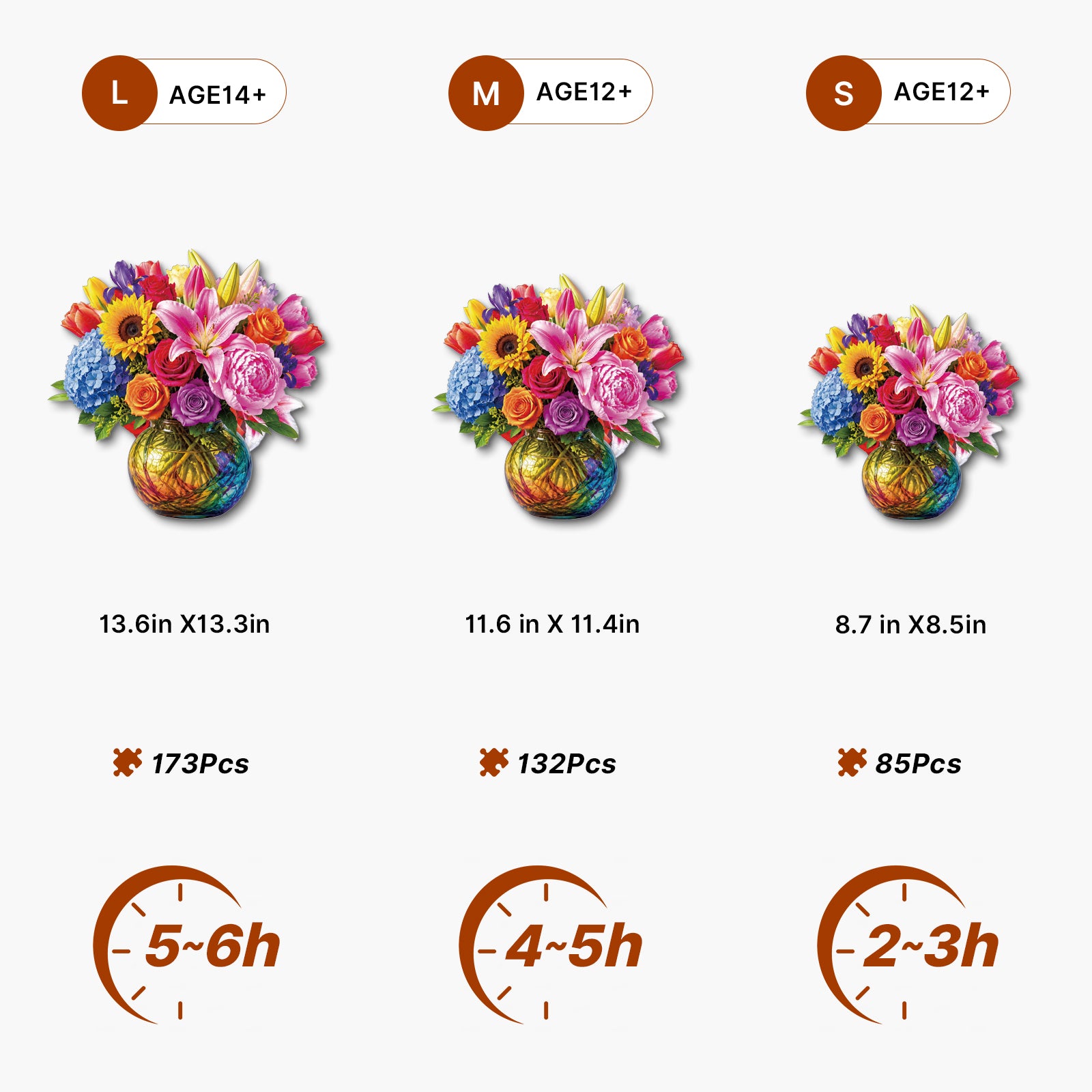 kaayee-rainbow-blooms-holzpuzzle-medium-blumenmotiv image 5