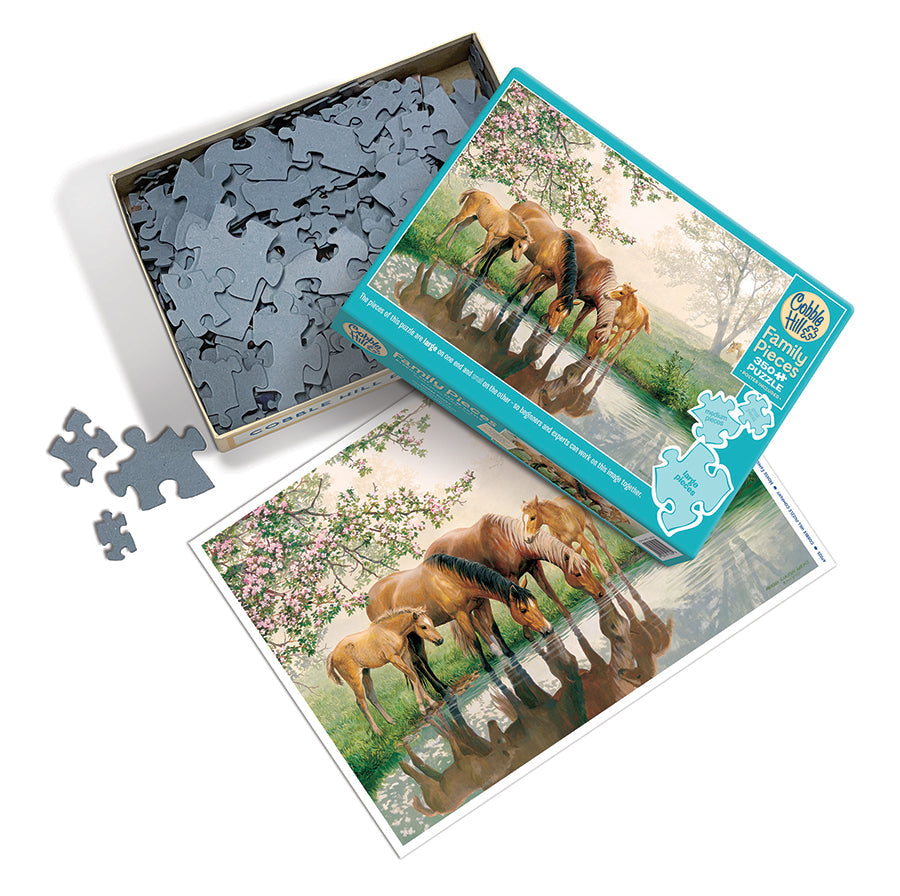 cobble-hill-family-pieces-350-horse-family-puzzle-350-teile-pferde image 3