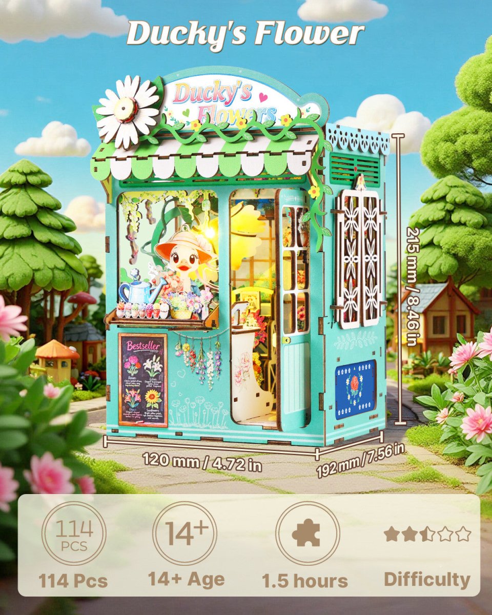 kaayee-ducky-s-flower-shop-book-nook-blumenladen-3d-bausatz image 2