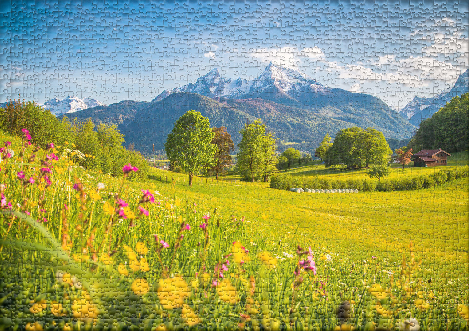 ulmer-puzzleschmiede-puzzle-1000-teile-watzmann-bergsommer-alpen-2 image 2
