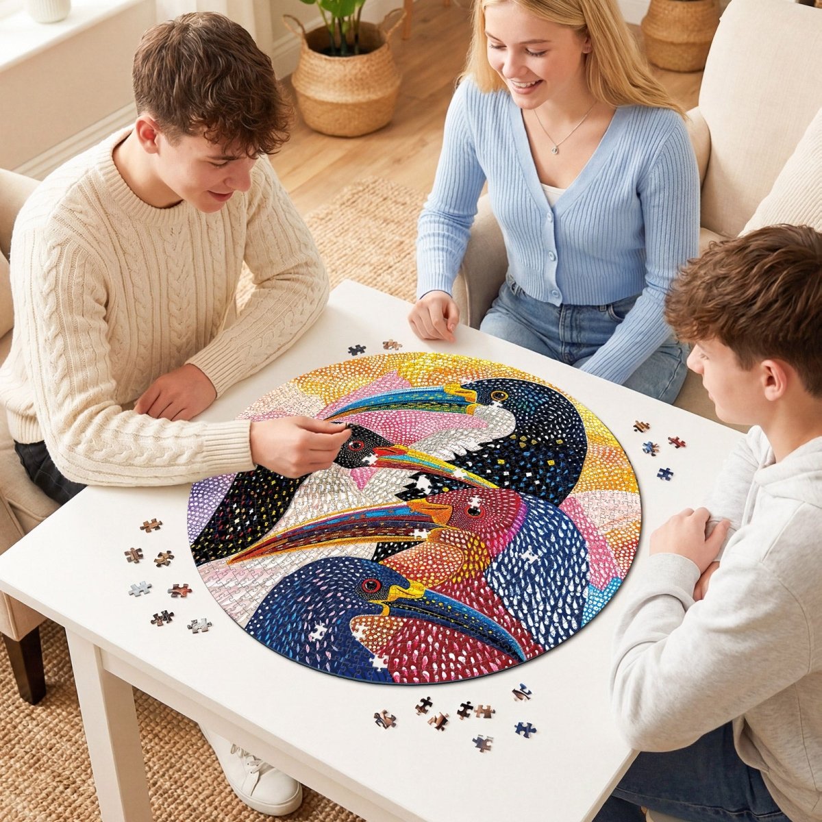 kaayee-realm-of-colorful-beaks-1000-teile-puzzle-pappe-eco-white-board image 8