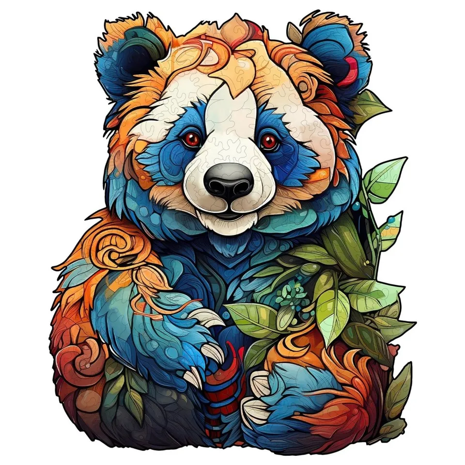 kaayee-wooden-puzzle-lovely-panda-holzpuzzle-panda-motiv image 1