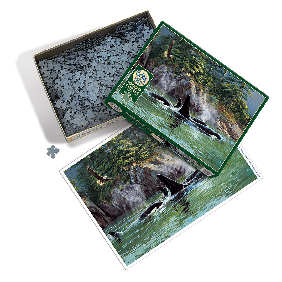cobble-hill-1000-orcas-puzzle-1000-teile-wale image 3
