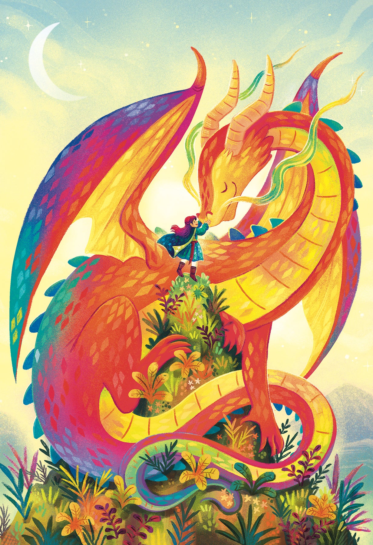 cobble-hill-100-piece-rainbow-dragon-puzzle-100-teile image 2
