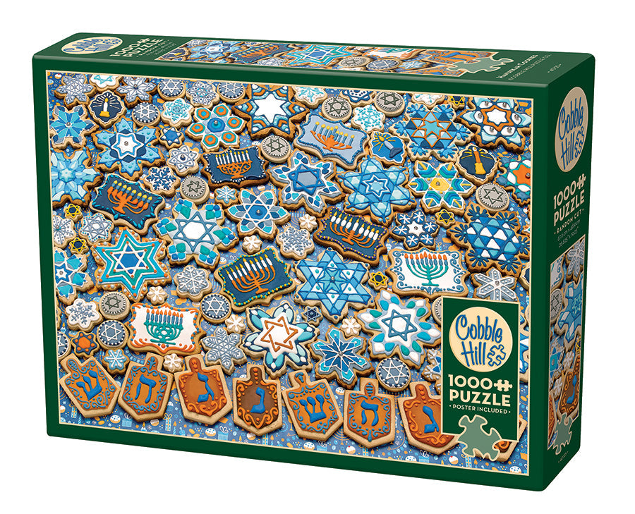 cobble-hill-1000-piece-hanukkah-cookies-puzzle-1000-teile-kekse image 1