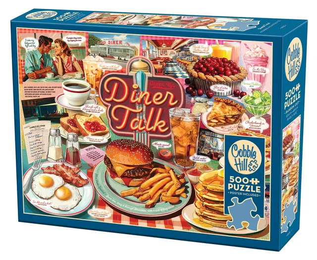 cobble-hill-diner-talk-500-teile-puzzle-diner-collage image 1