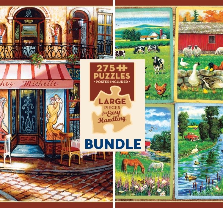 cobble-hill-easy-handling-chez-michelle-country-friends-2er-set-puzzle image 1