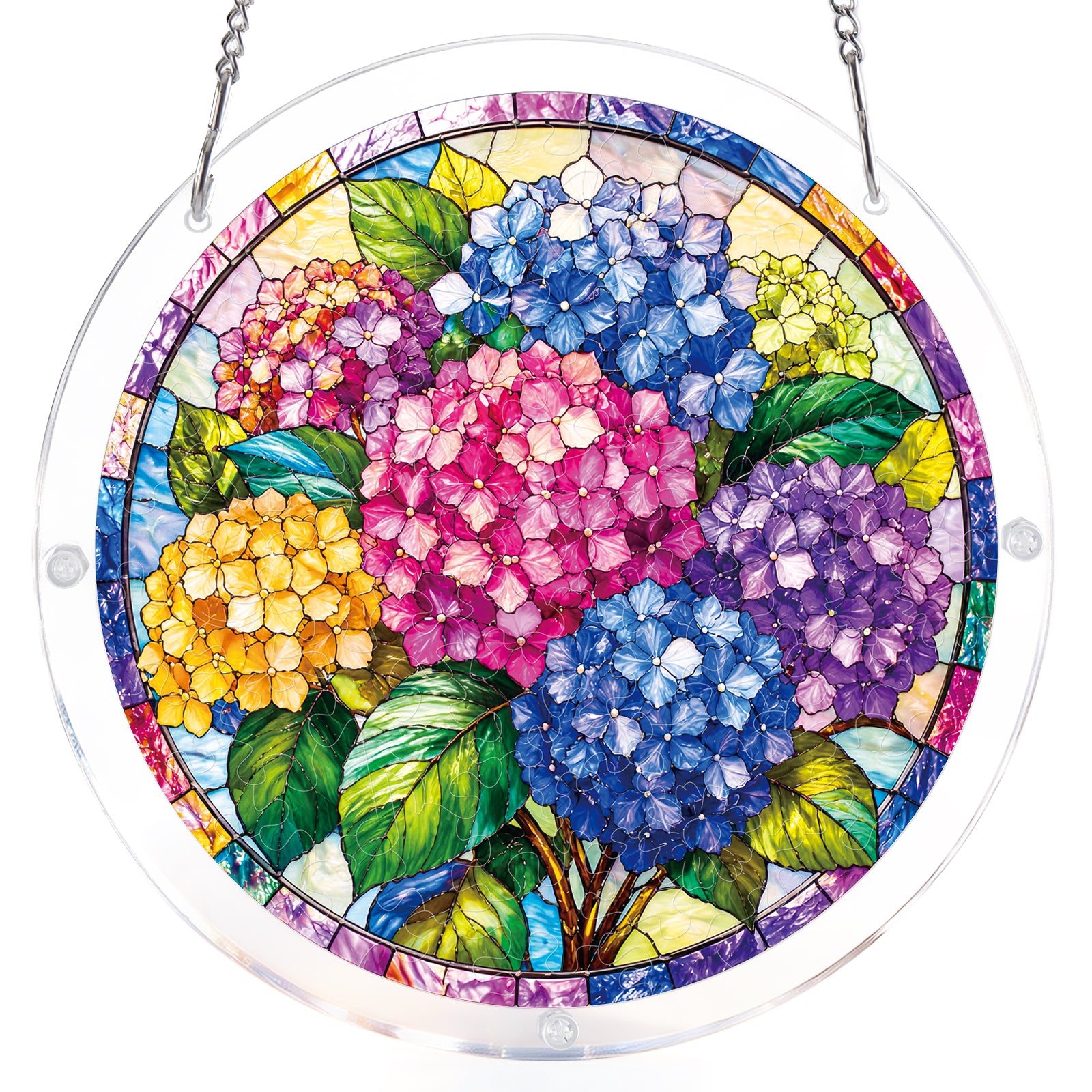 kaayee-suncatcher-puzzle-hydrangea-in-bloom-medium-20-8-cm image 7