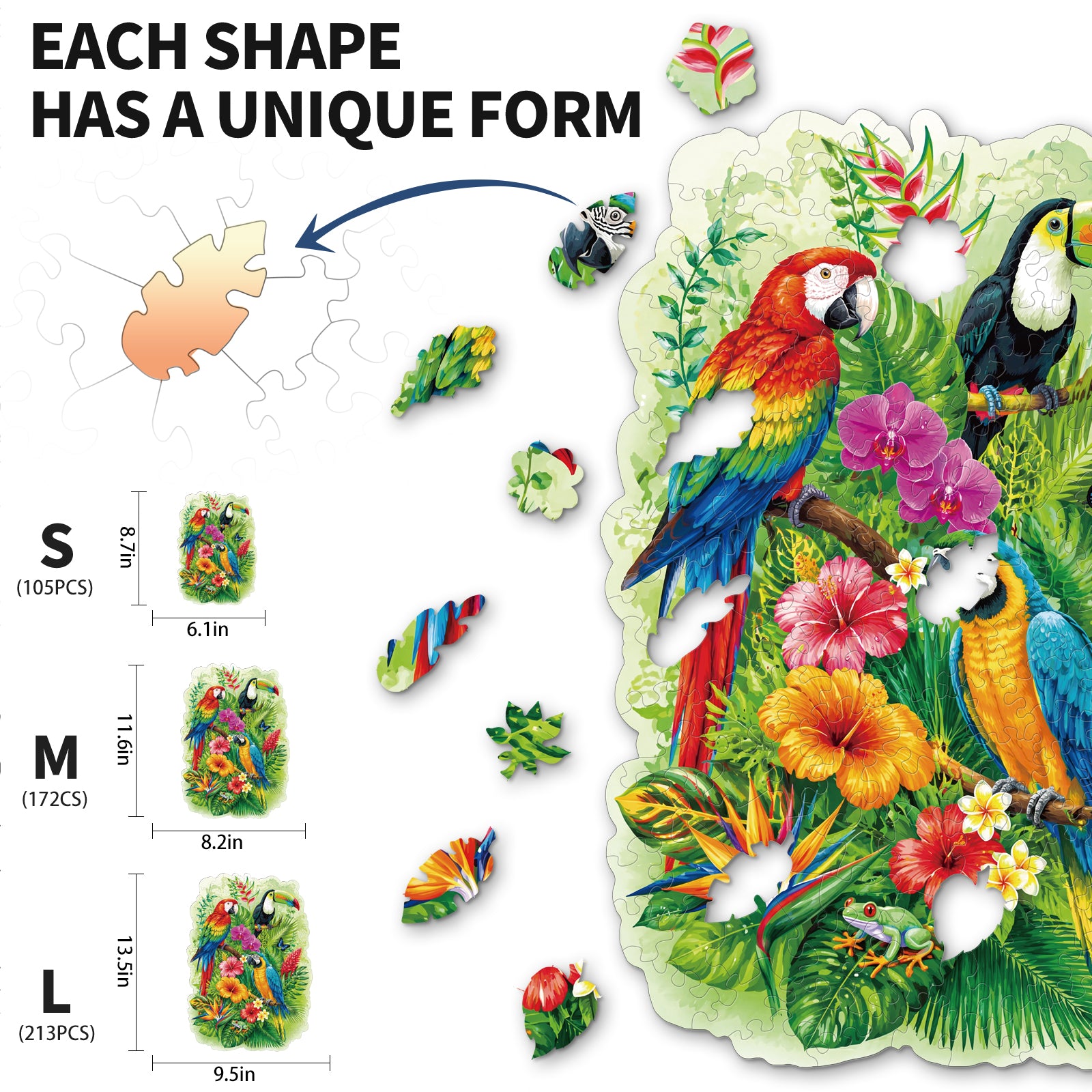 kaayee-tropical-rainforest-blooms-holzpuzzle-medium image 3