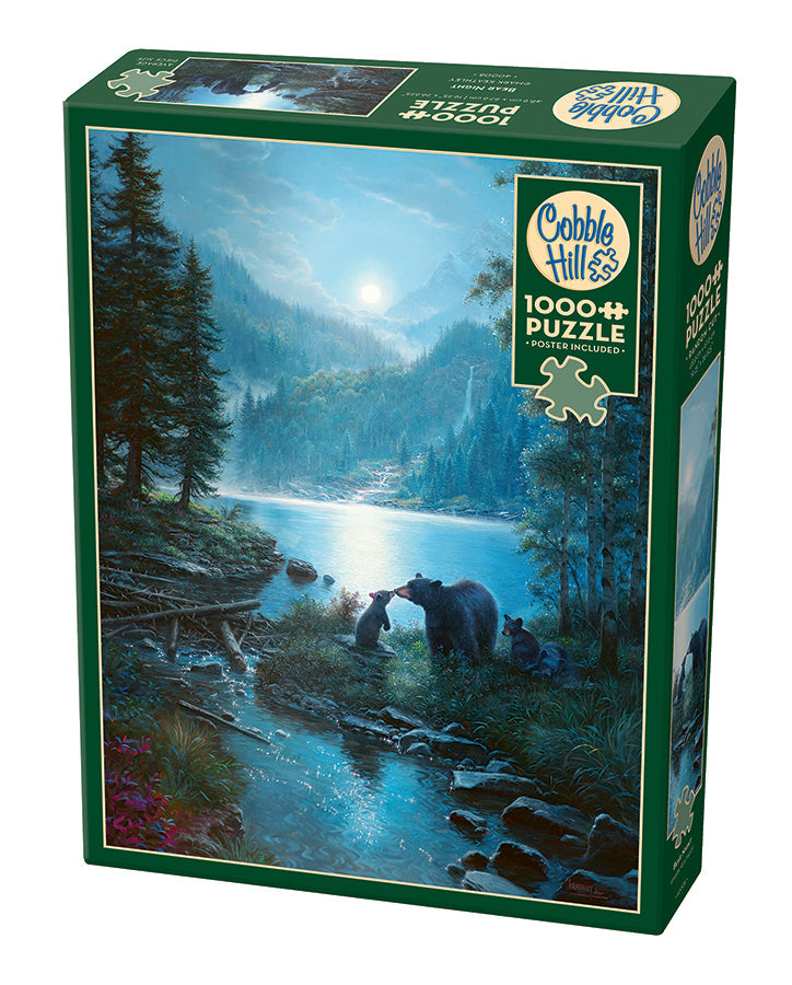 cobble-hill-1000-piece-bear-night-puzzle-1000-teile-b-ren image 1
