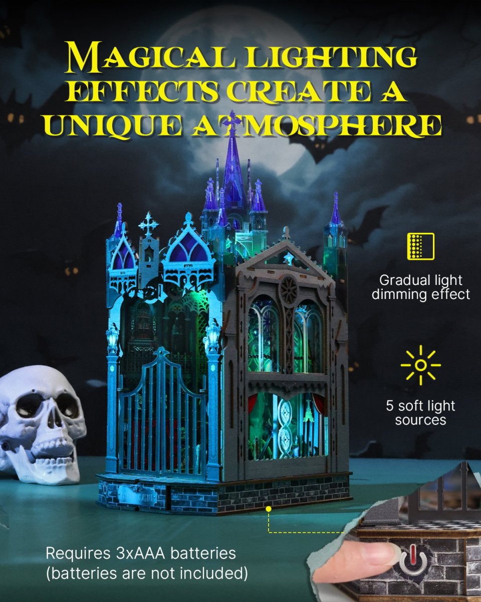 kaayee-book-nook-kit-gothic-castle-3d-puzzle-type-c-version image 5